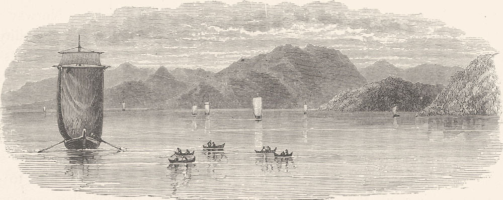 SCANDINAVIA. Norway & Sweden. JOHNSTON 1890 old antique vintage map plan chart